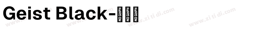Geist Black字体转换